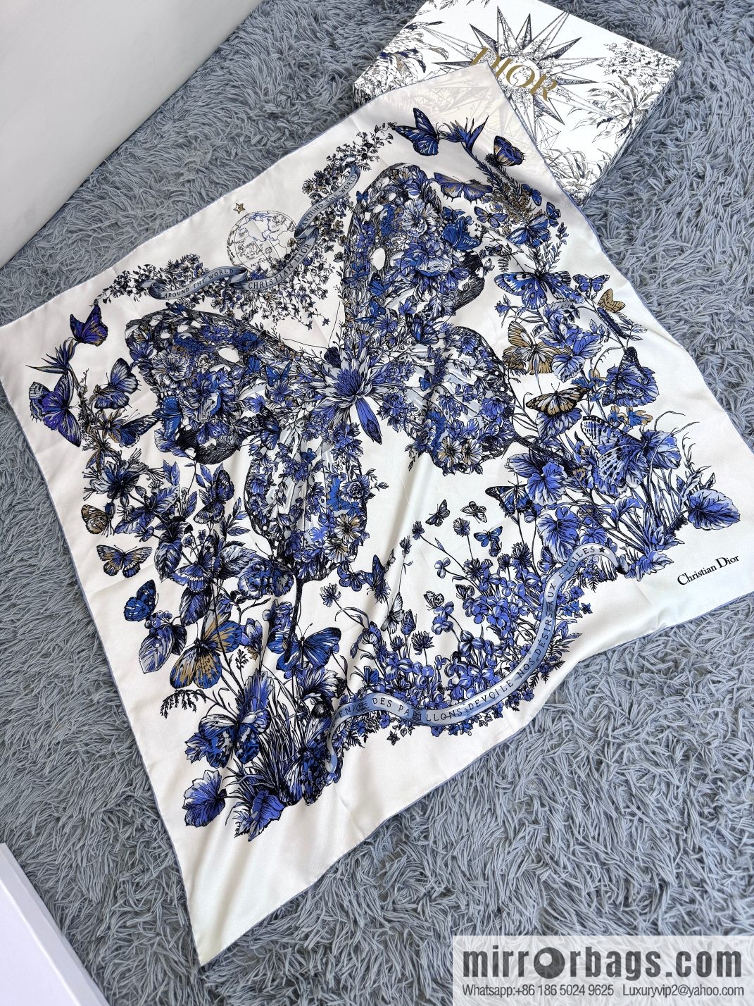 DIOR Around the World · Butterfly, Silk Scarf