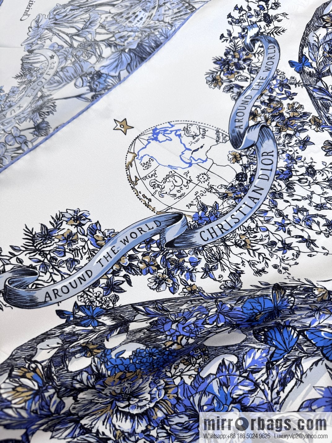 DIOR Around the World · Butterfly, Silk Scarf