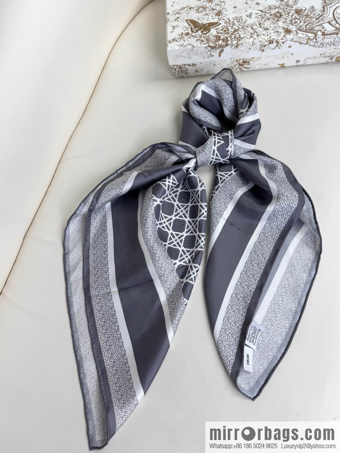 Dior silk scarf
