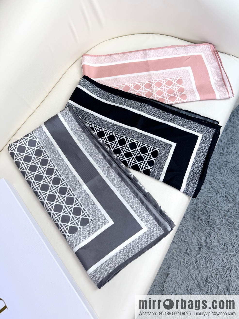Dior silk scarf