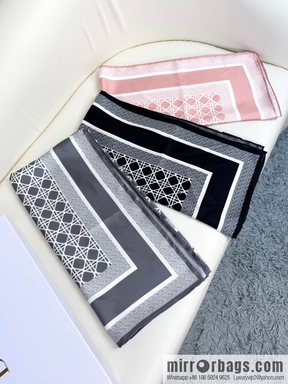 Dior silk scarf