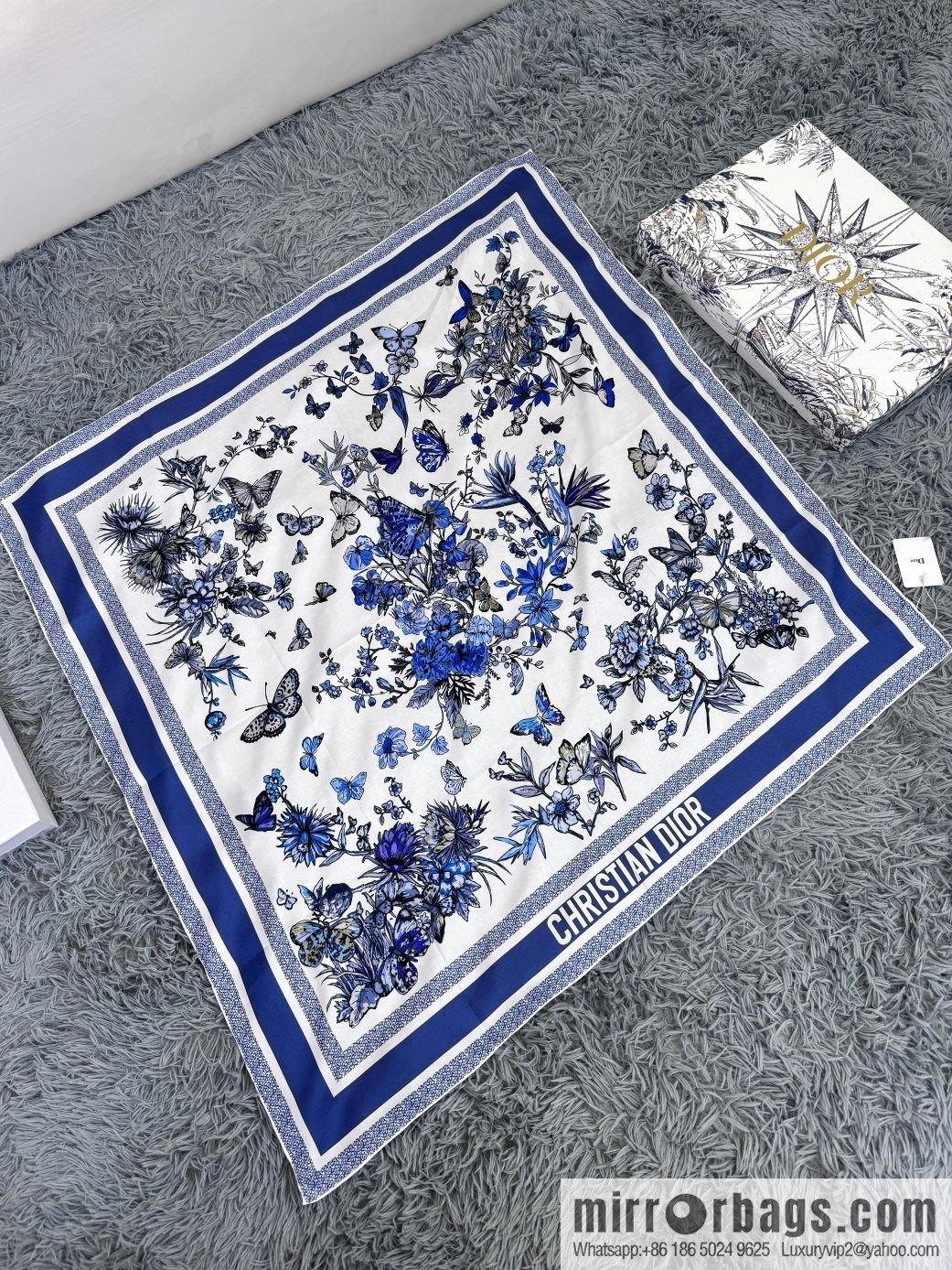 DIOR mexican flowers, silk scarves