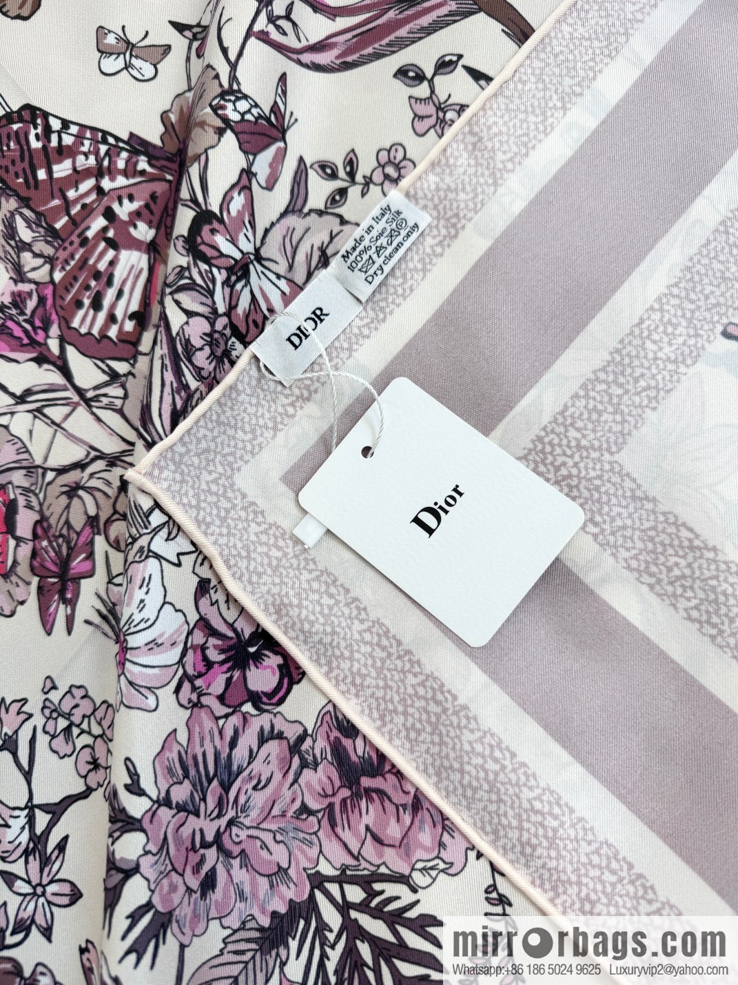DIOR mexican flowers, silk scarves