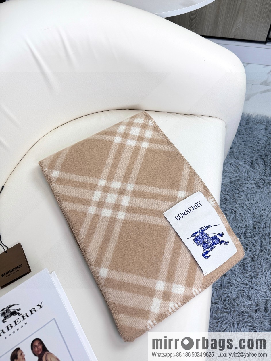 The latest Burberry cashmere wool-blend scarf for 2024