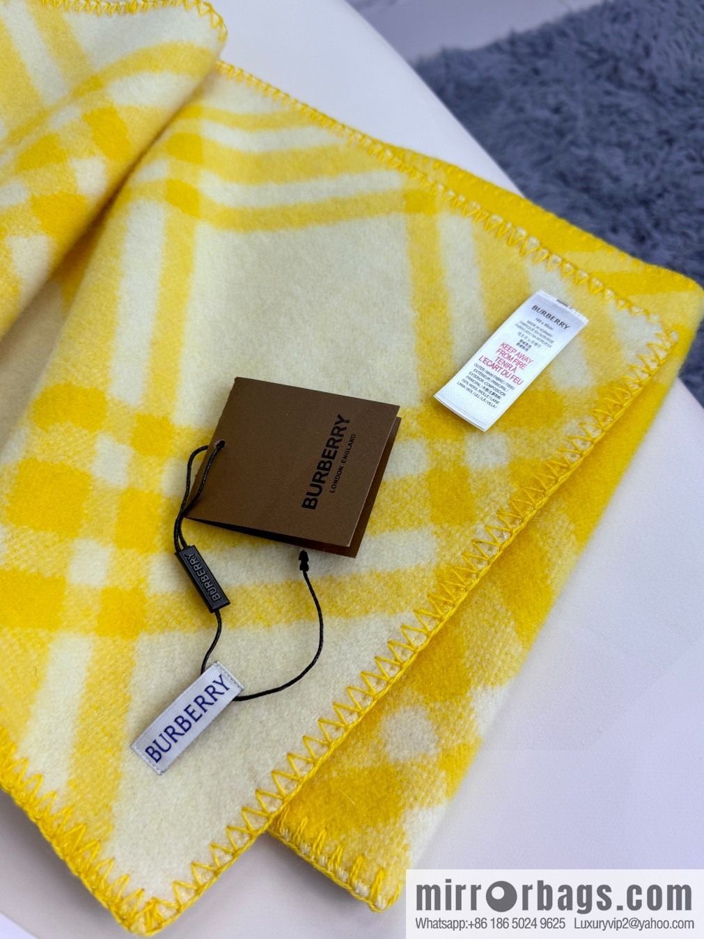 The latest Burberry cashmere wool-blend scarf for 2024