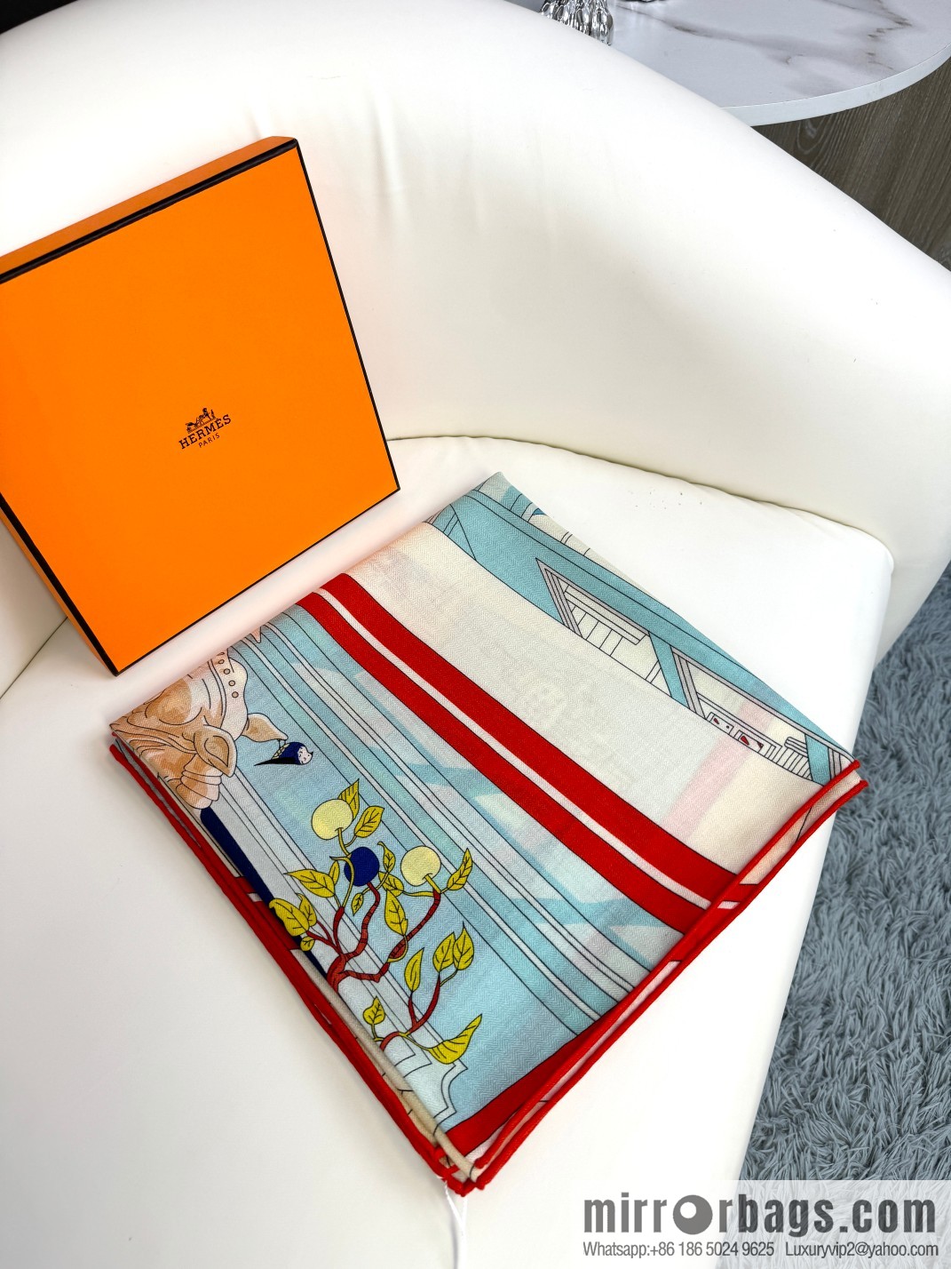 2025 counter synchronization Hermes double-sided same color, top velvet square scarf