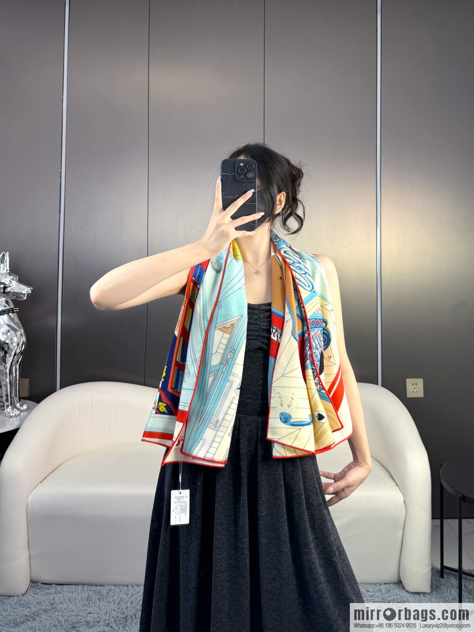 2025 counter synchronization Hermes double-sided same color, top velvet square scarf
