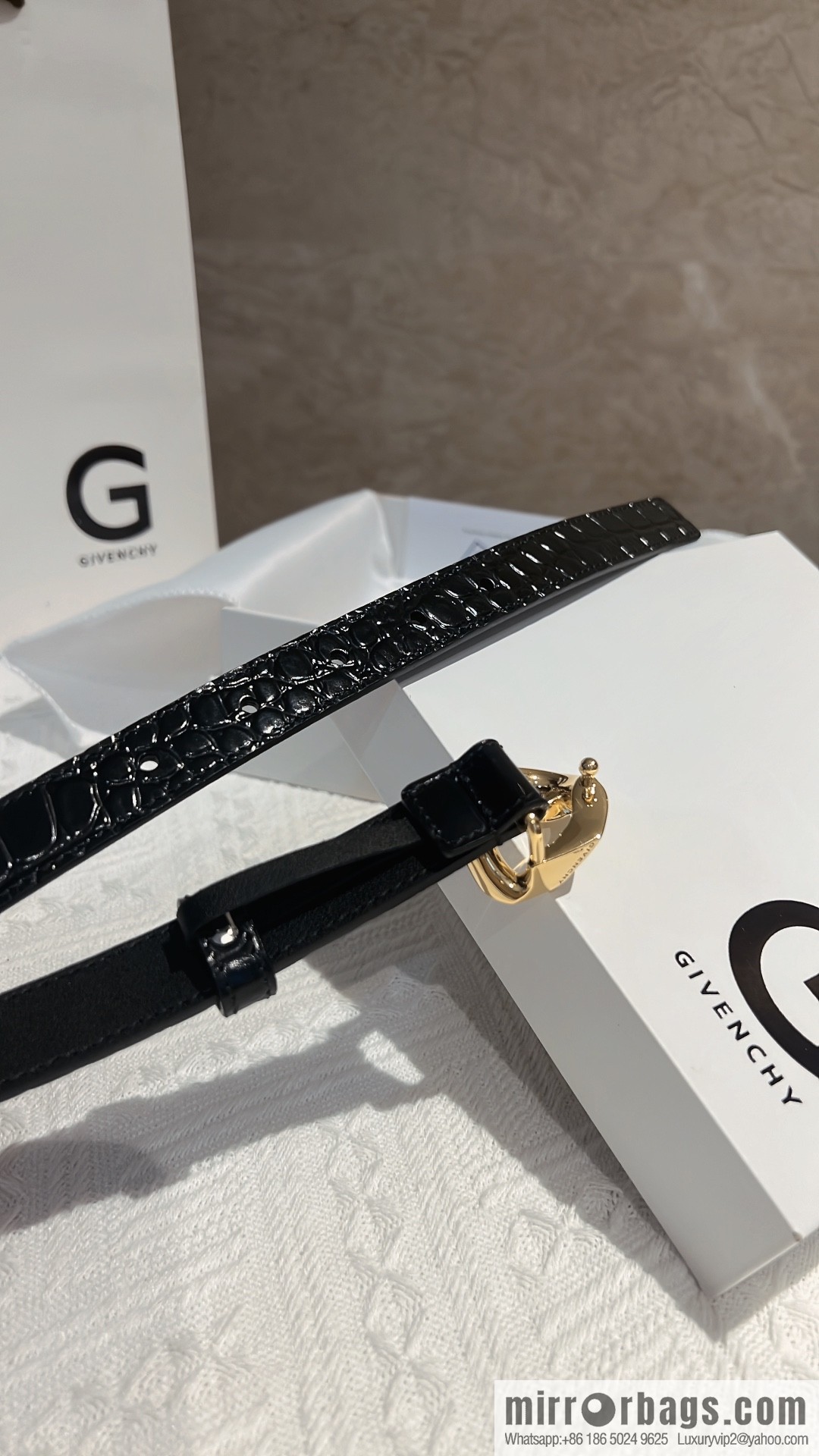 GIVENHY Givenchy G chain buckle belt 2.0cm