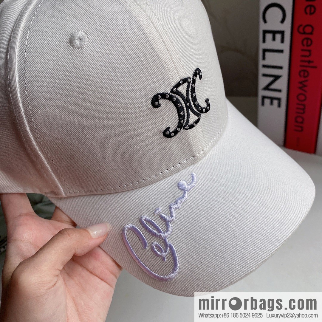 CELINE spring and summer new letter embroidered baseball cap