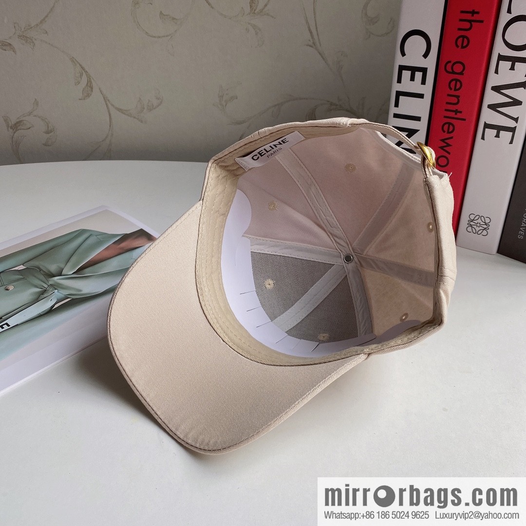 CELINE spring and summer new letter embroidered baseball cap
