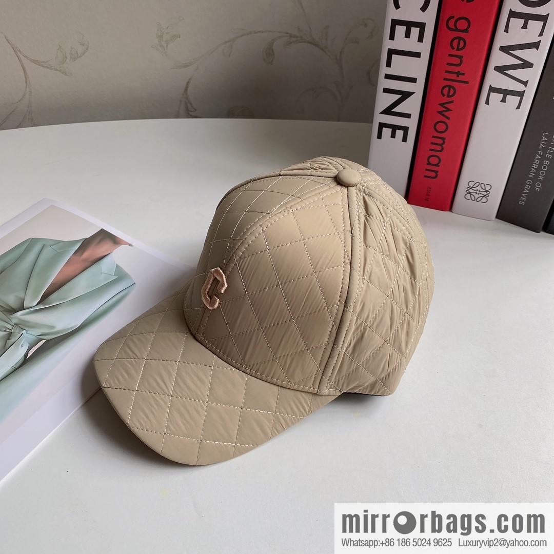CELINE checked baseball cap