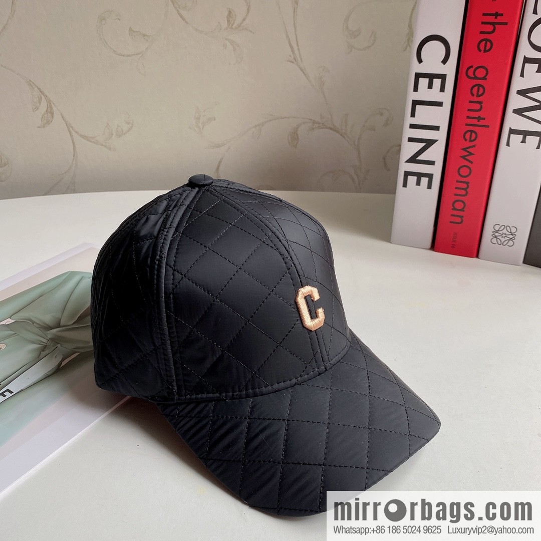 CELINE checked baseball cap