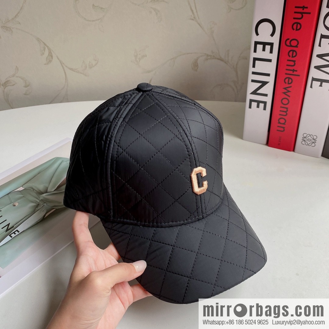 CELINE checked baseball cap