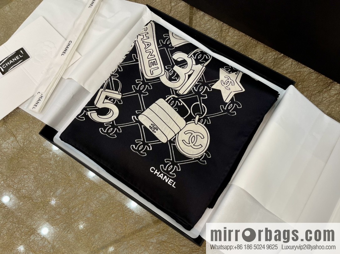 Chanel spring and summer new 100% silk scarf