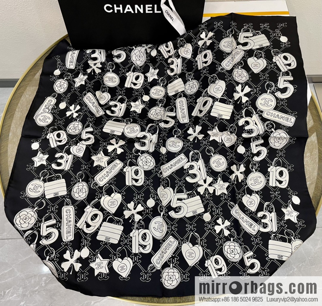 Chanel spring and summer new 100% silk scarf