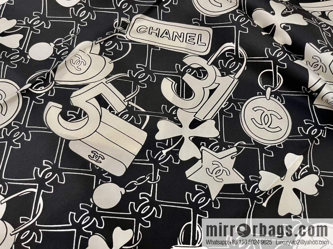 Chanel spring and summer new 100% silk scarf