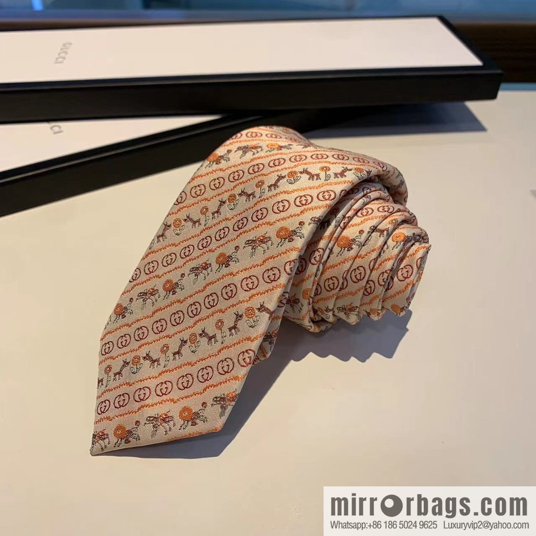 GUCCI Gucci 100% Top Jacquard Silk Tie
