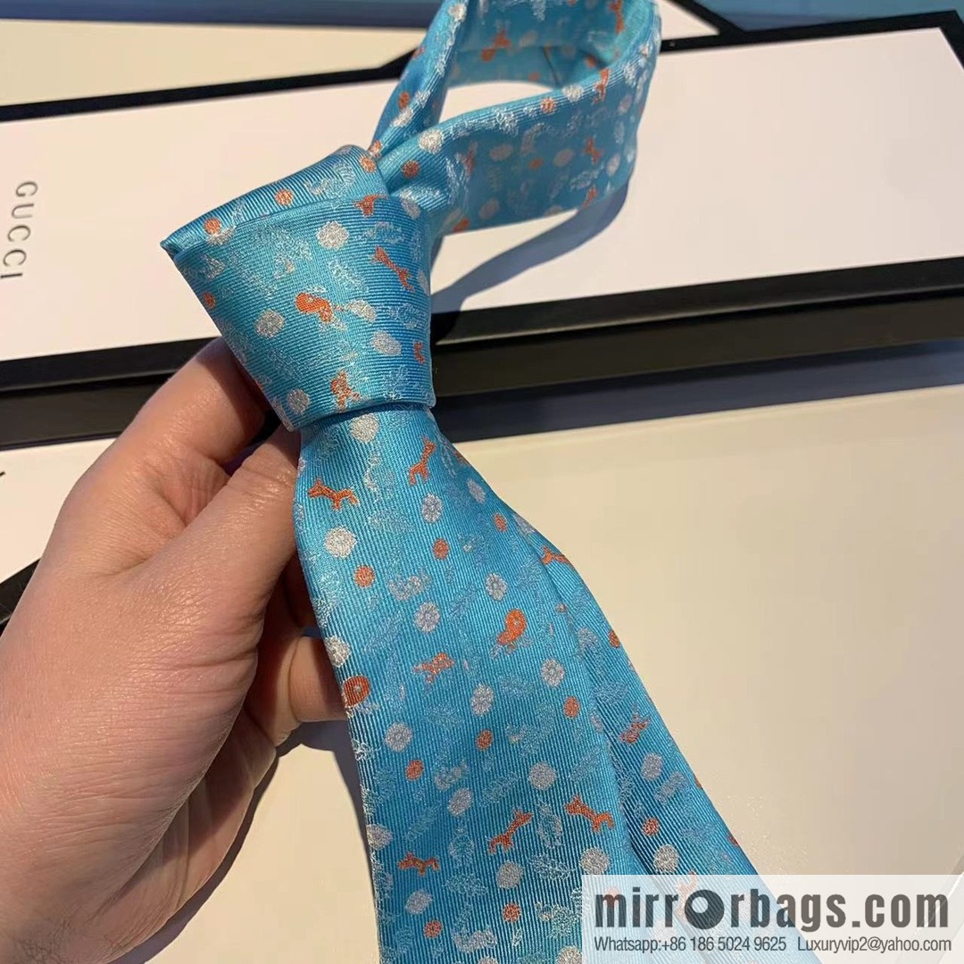 GUCCI Gucci 100% Top Jacquard Silk Tie