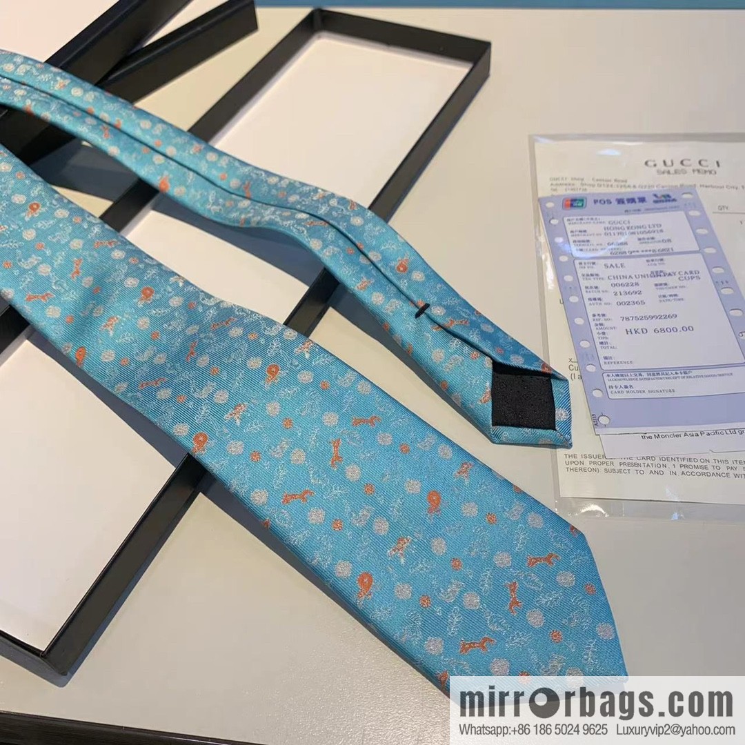 GUCCI Gucci 100% Top Jacquard Silk Tie