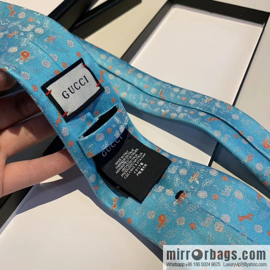 GUCCI Gucci 100% Top Jacquard Silk Tie