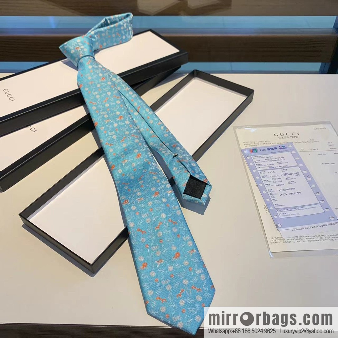 GUCCI Gucci 100% Top Jacquard Silk Tie