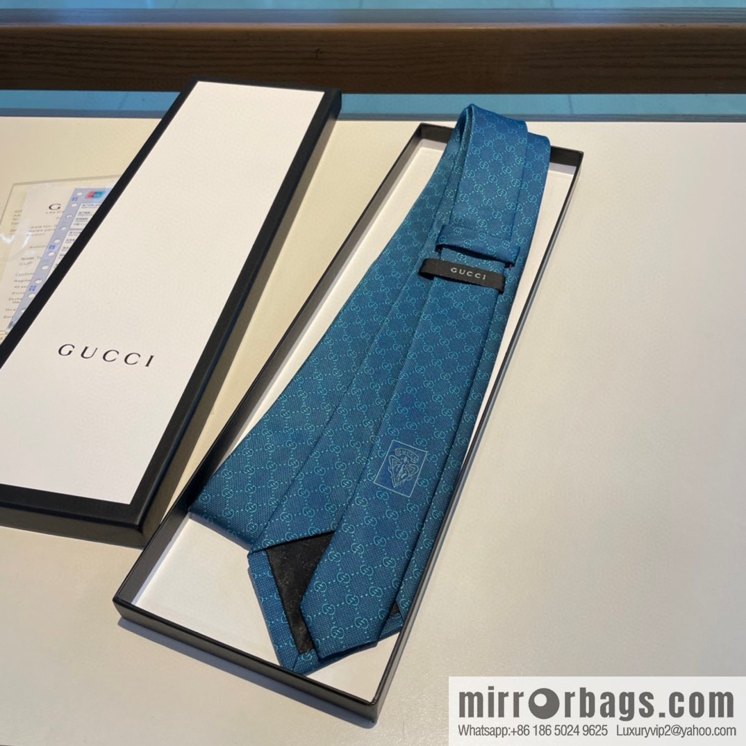 GUCCI Gucci interlocking G-pattern silk tie