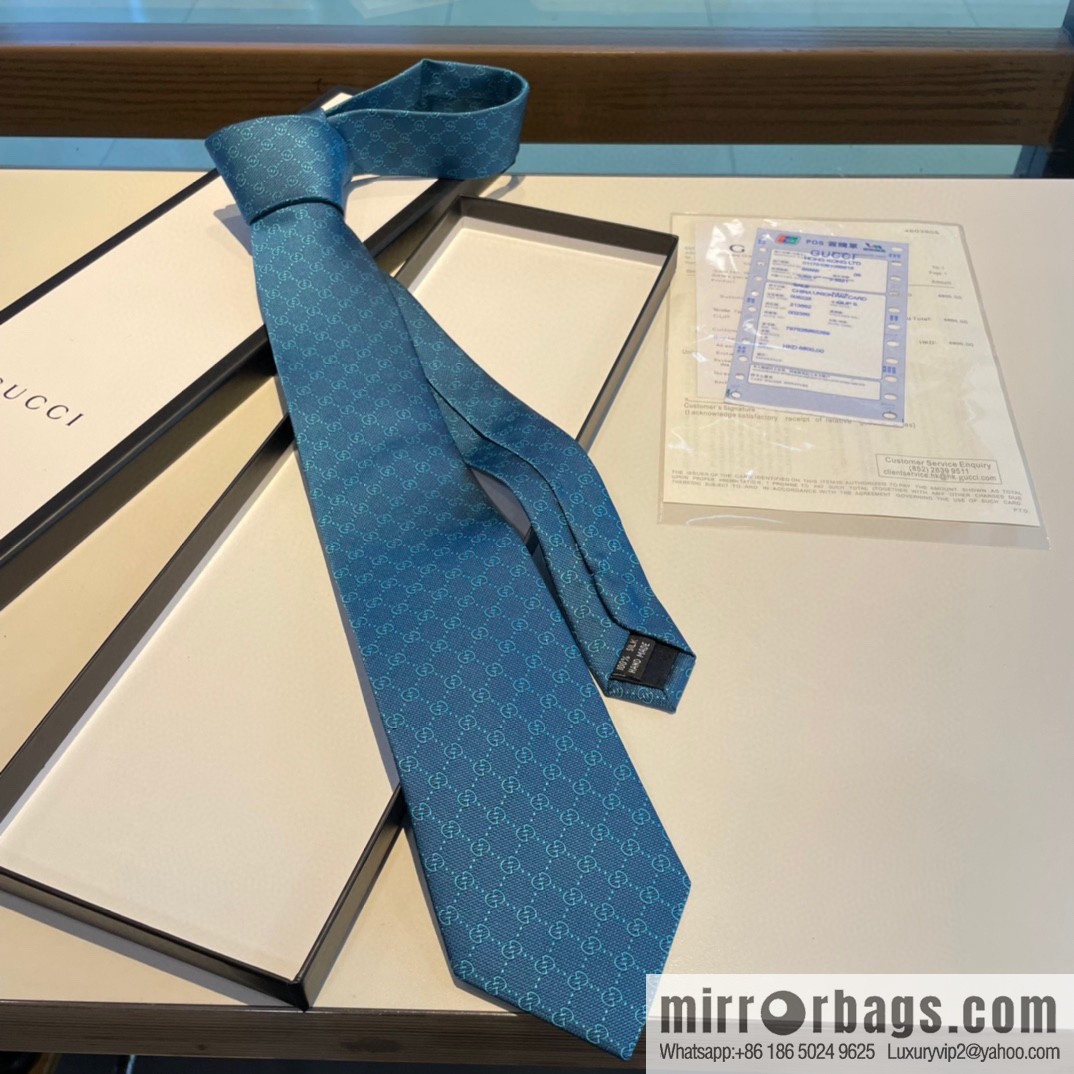 GUCCI Gucci interlocking G-pattern silk tie