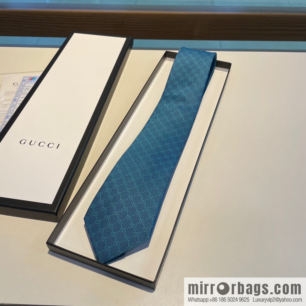 GUCCI Gucci interlocking G-pattern silk tie