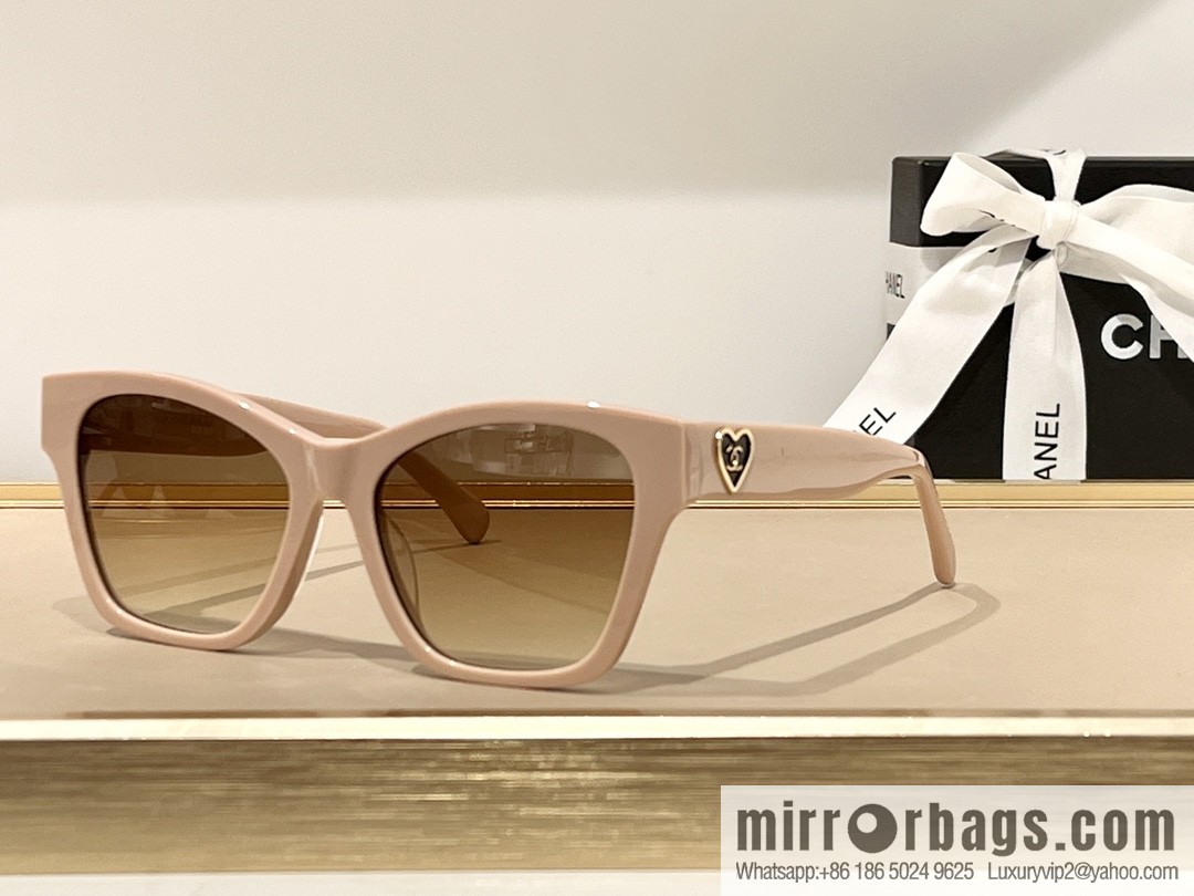 Chanel women's large frame sunglasses