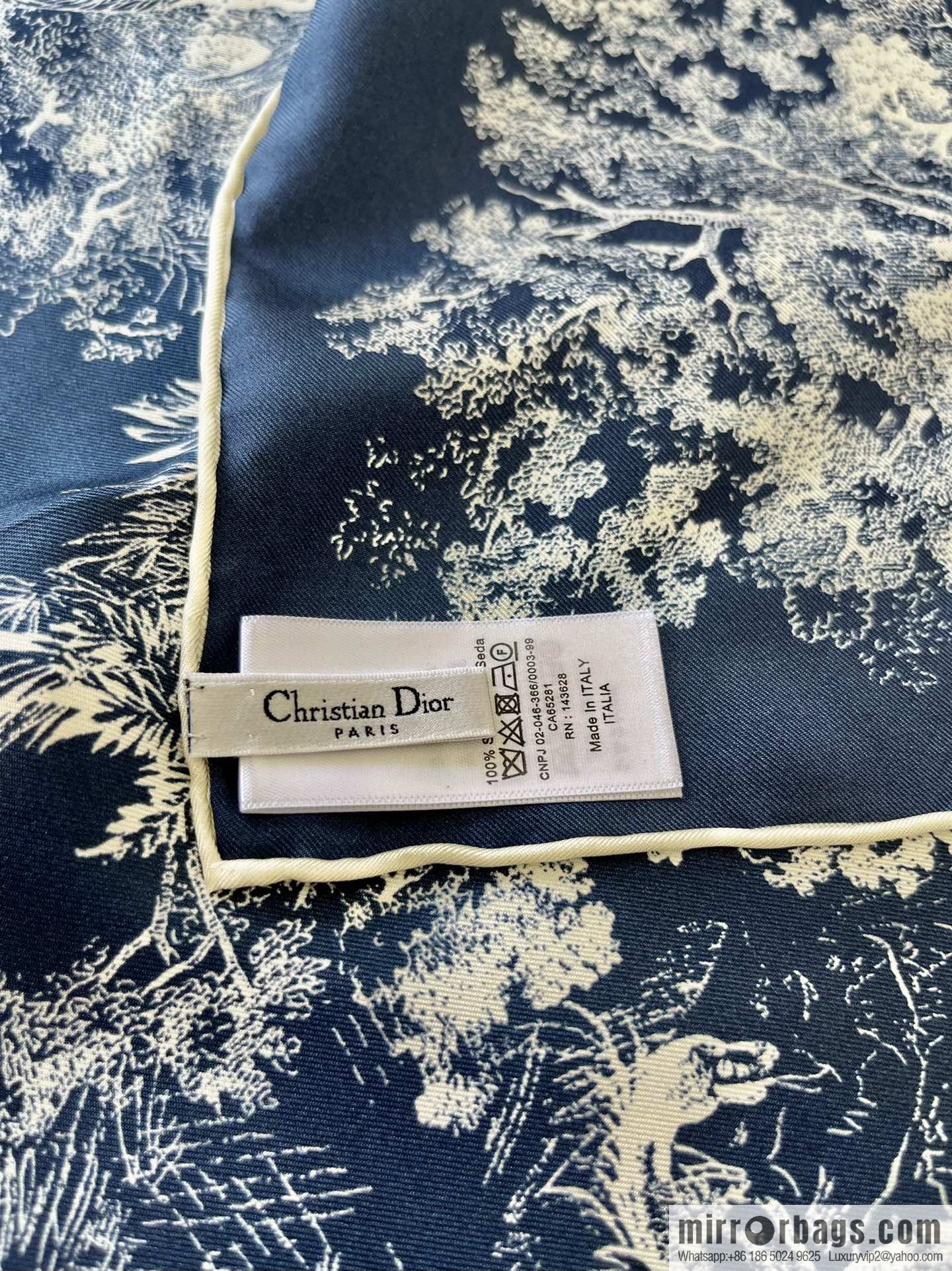 Dior 100% mulberry silk jungle tube top silk scarf