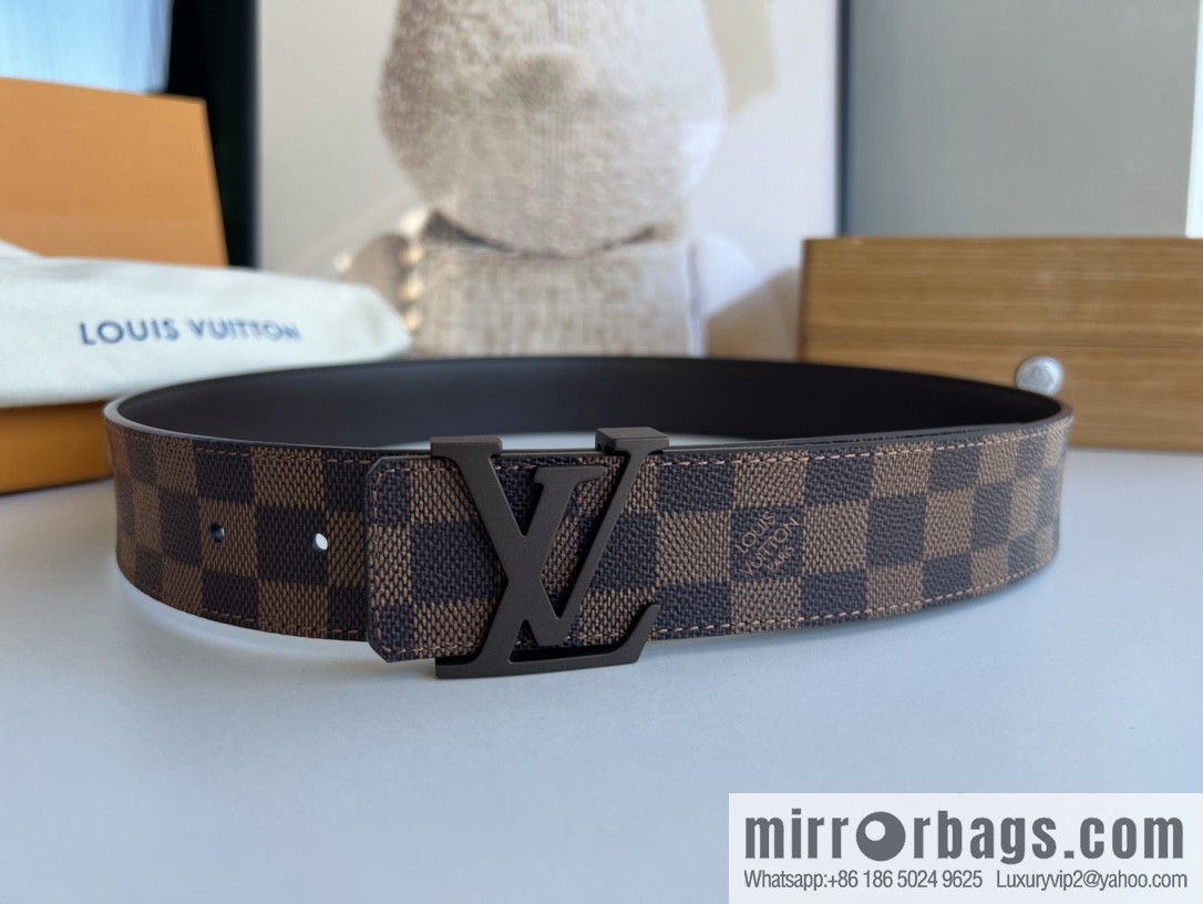 LV/Louis Vuitton Monogram Canvas. Damier Canvas Men's Belt
