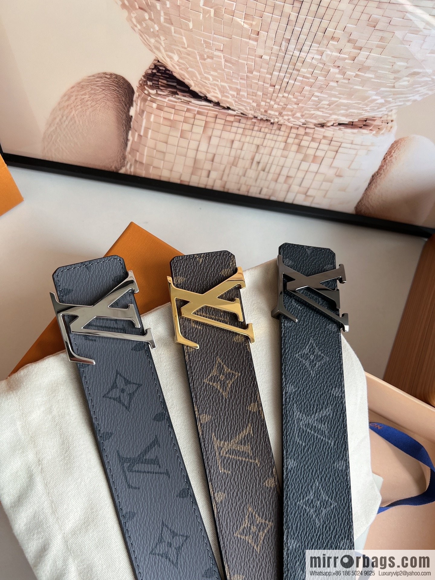 LV/Louis Vuitton 2022 new men's 40mm belt