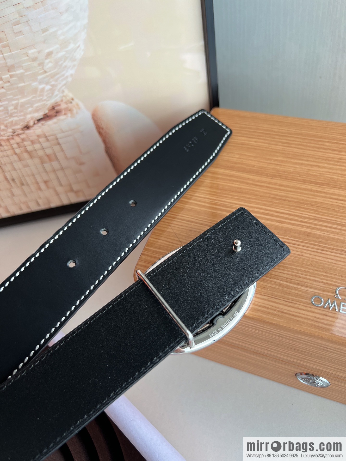 Hermès, hollow metal buckle, double-sided delicate cowhide belt 38mm