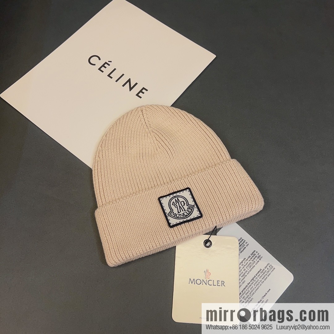 Moncler explosive personality LOGO knitted hat