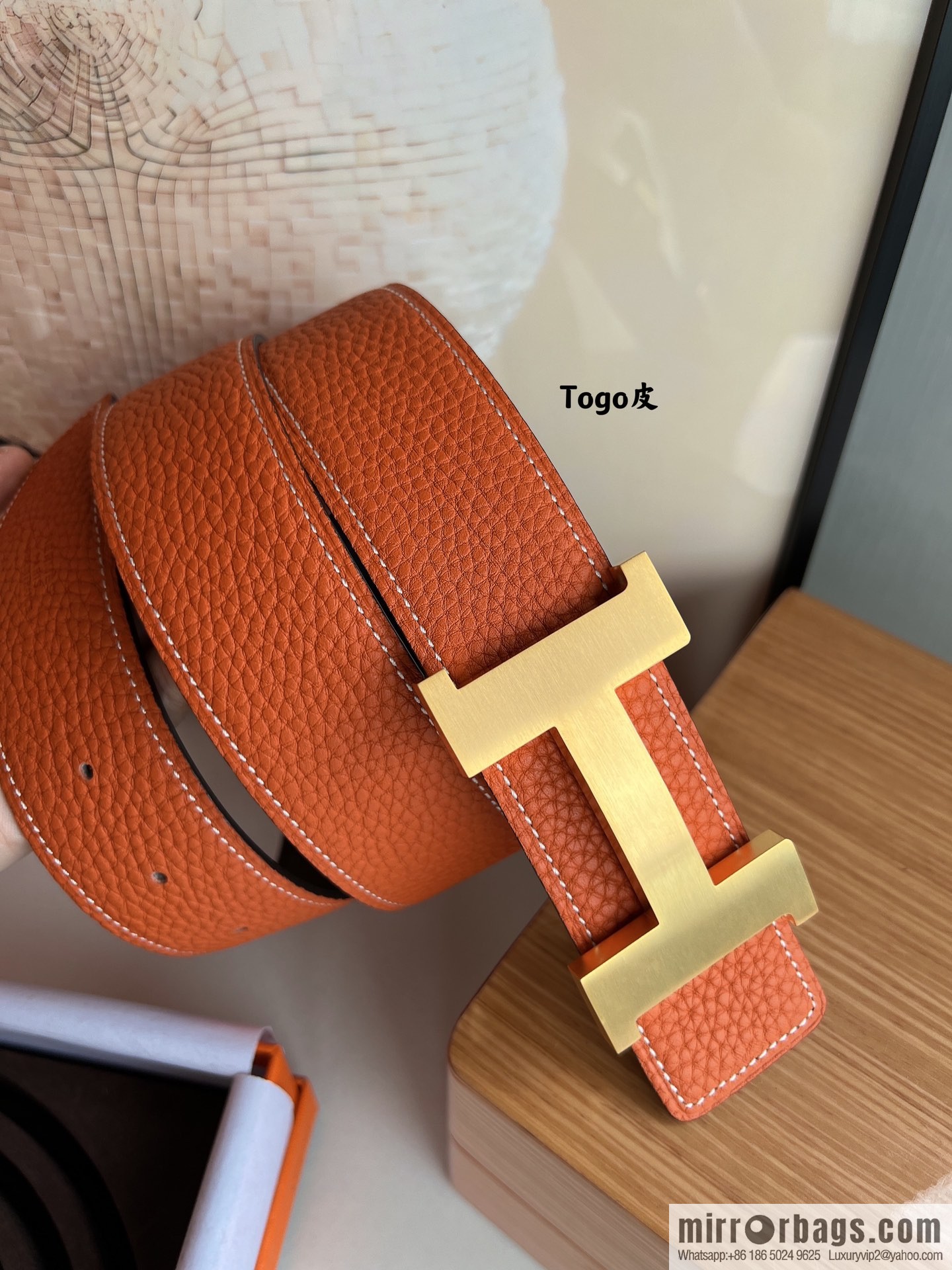 Hermes Hermes, original quality men's business 38mm width belt