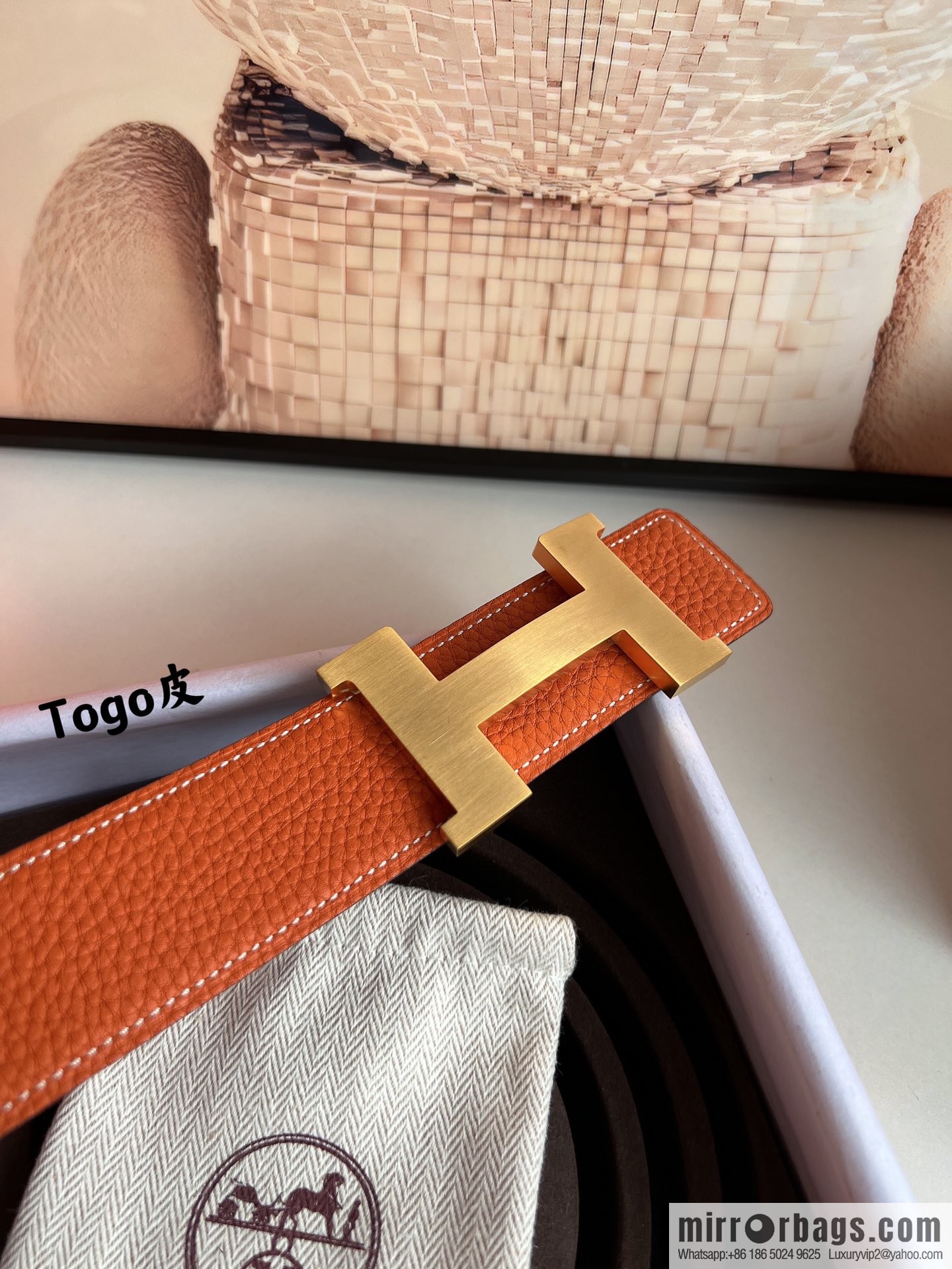 Hermes Hermes, original quality men's business 38mm width belt