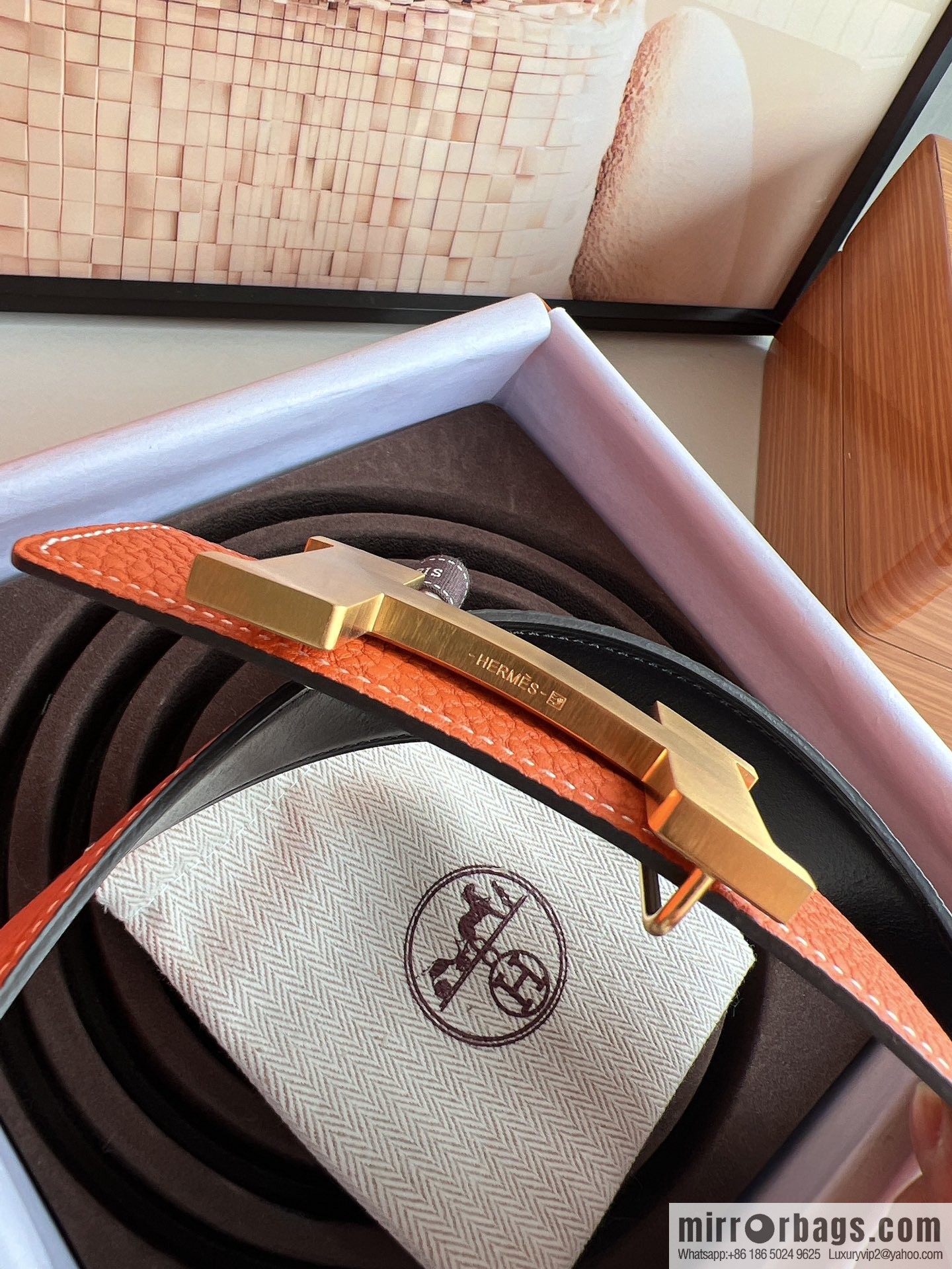 Hermes Hermes, original quality men's business 38mm width belt