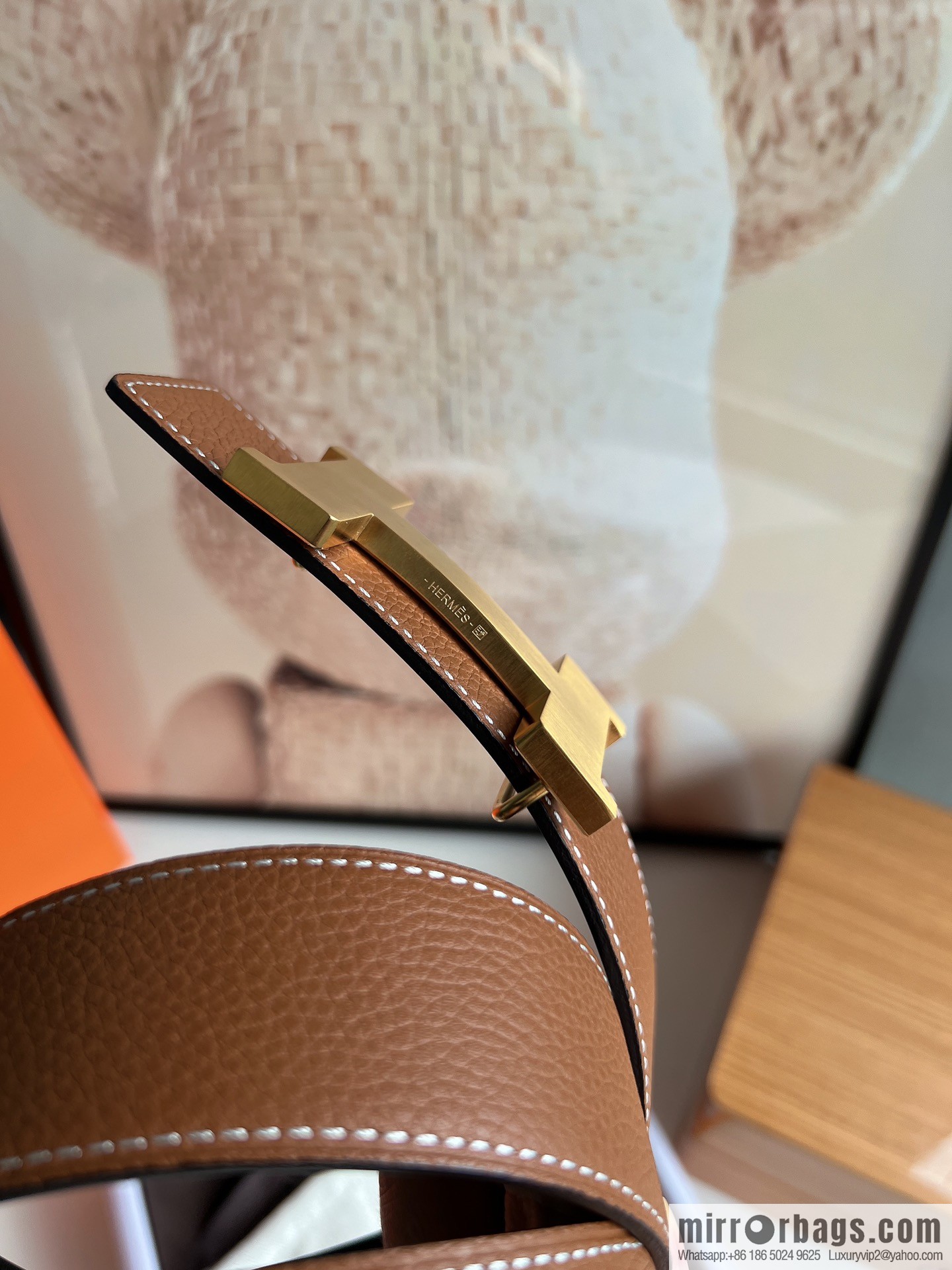 Hermes Hermes, original quality men's business 38mm width belt