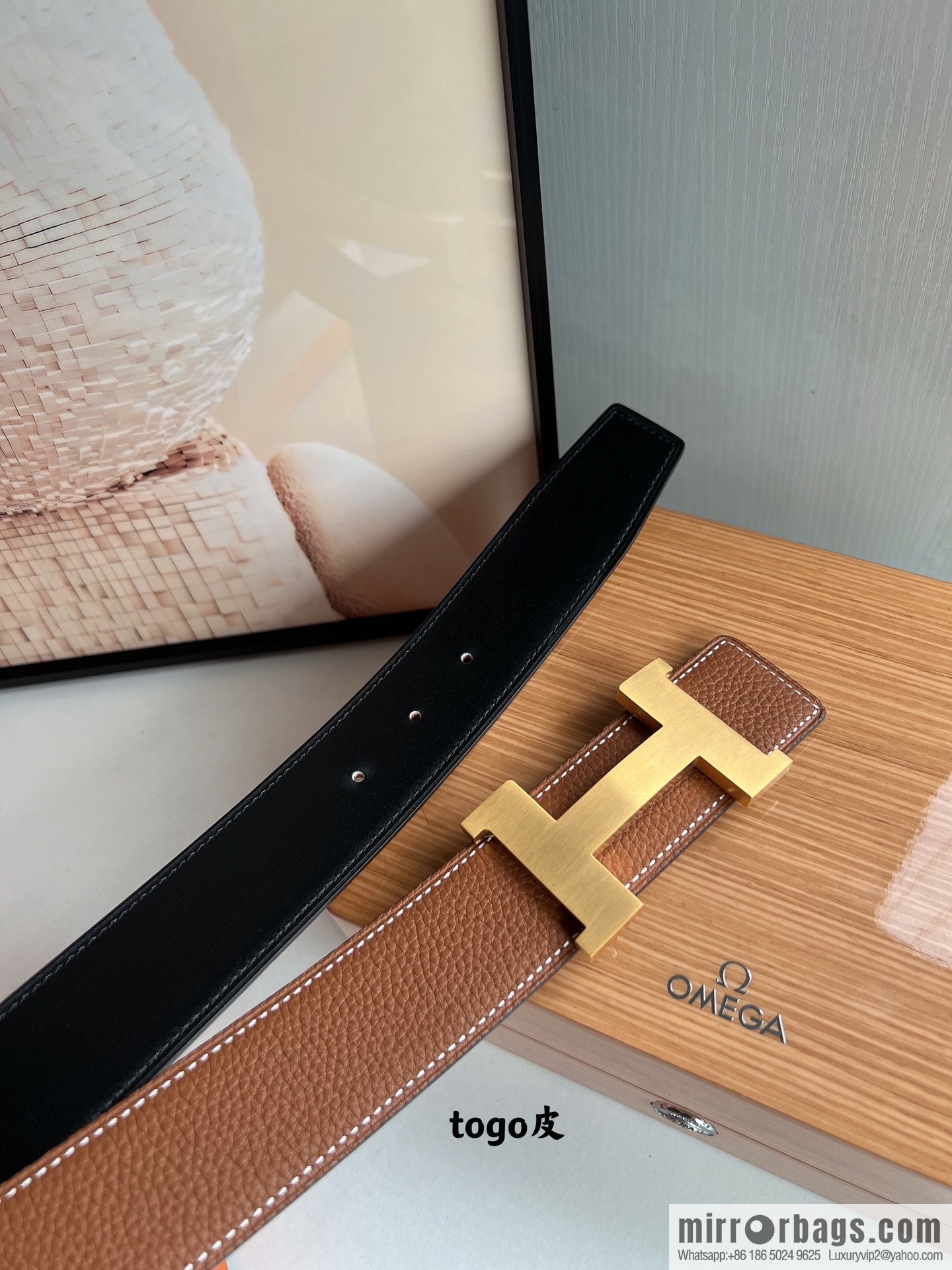 Hermes Hermes, original quality men's business 38mm width belt
