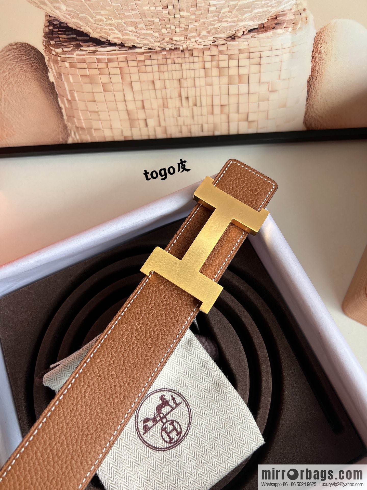 Hermes Hermes, original quality men's business 38mm width belt