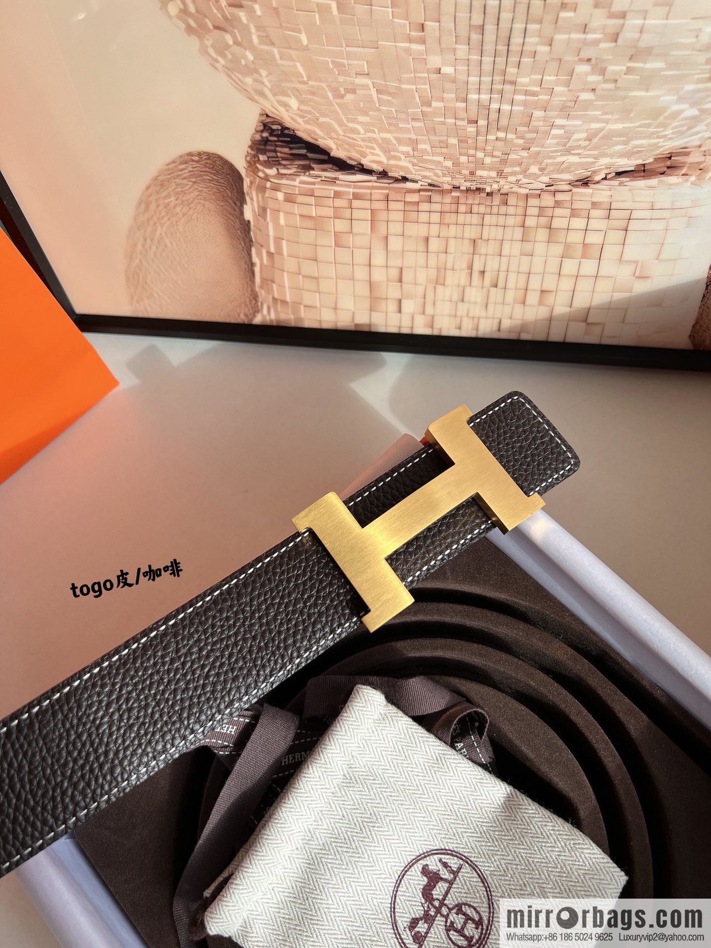 Hermes Hermes, original quality men's business 38mm width belt