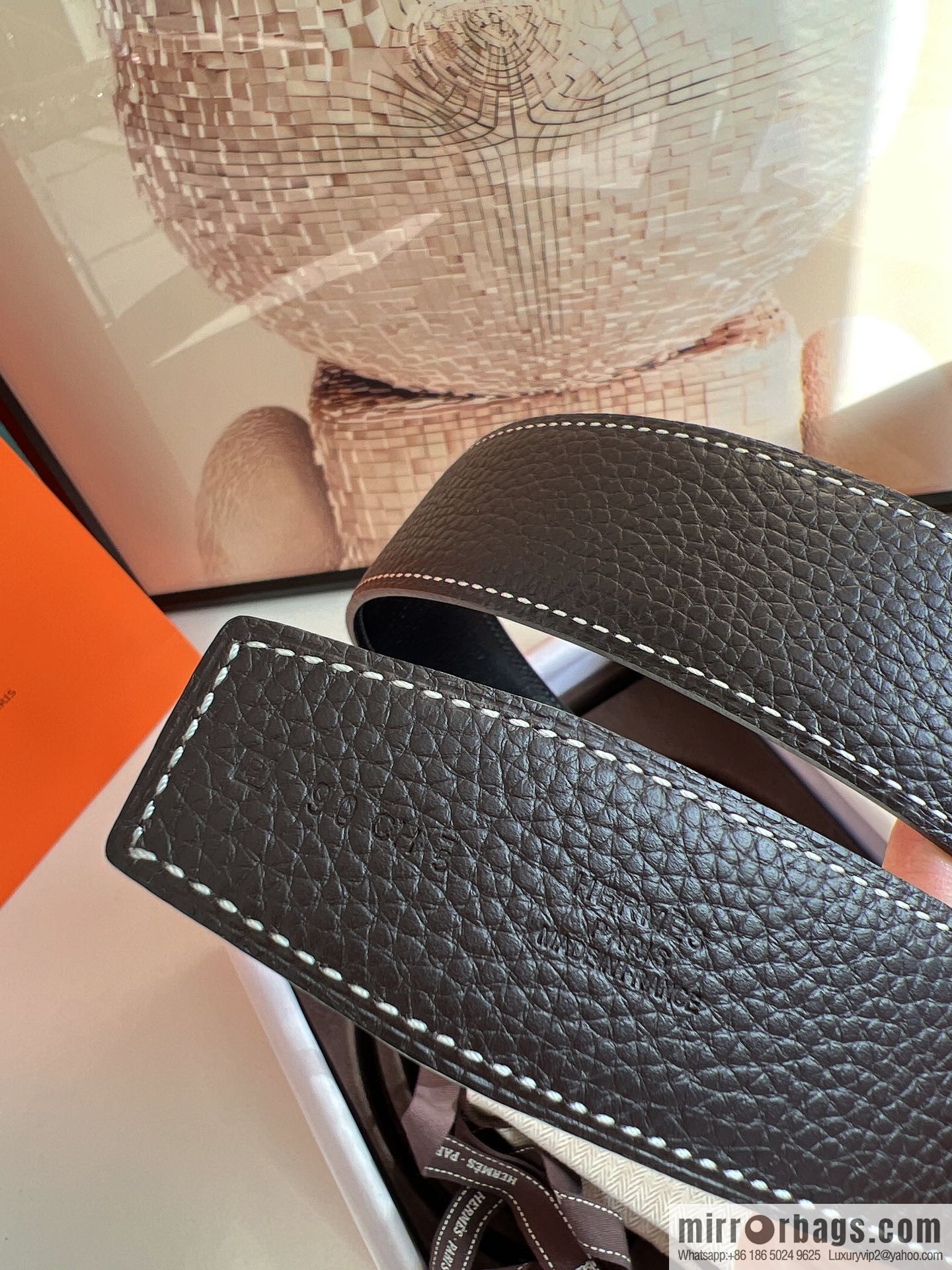 Hermes Hermes, original quality men's business 38mm width belt