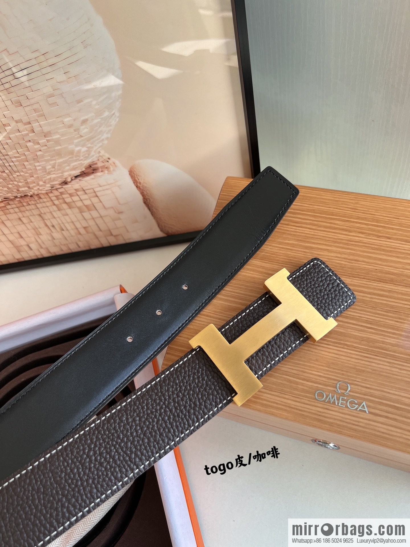 Hermes Hermes, original quality men's business 38mm width belt