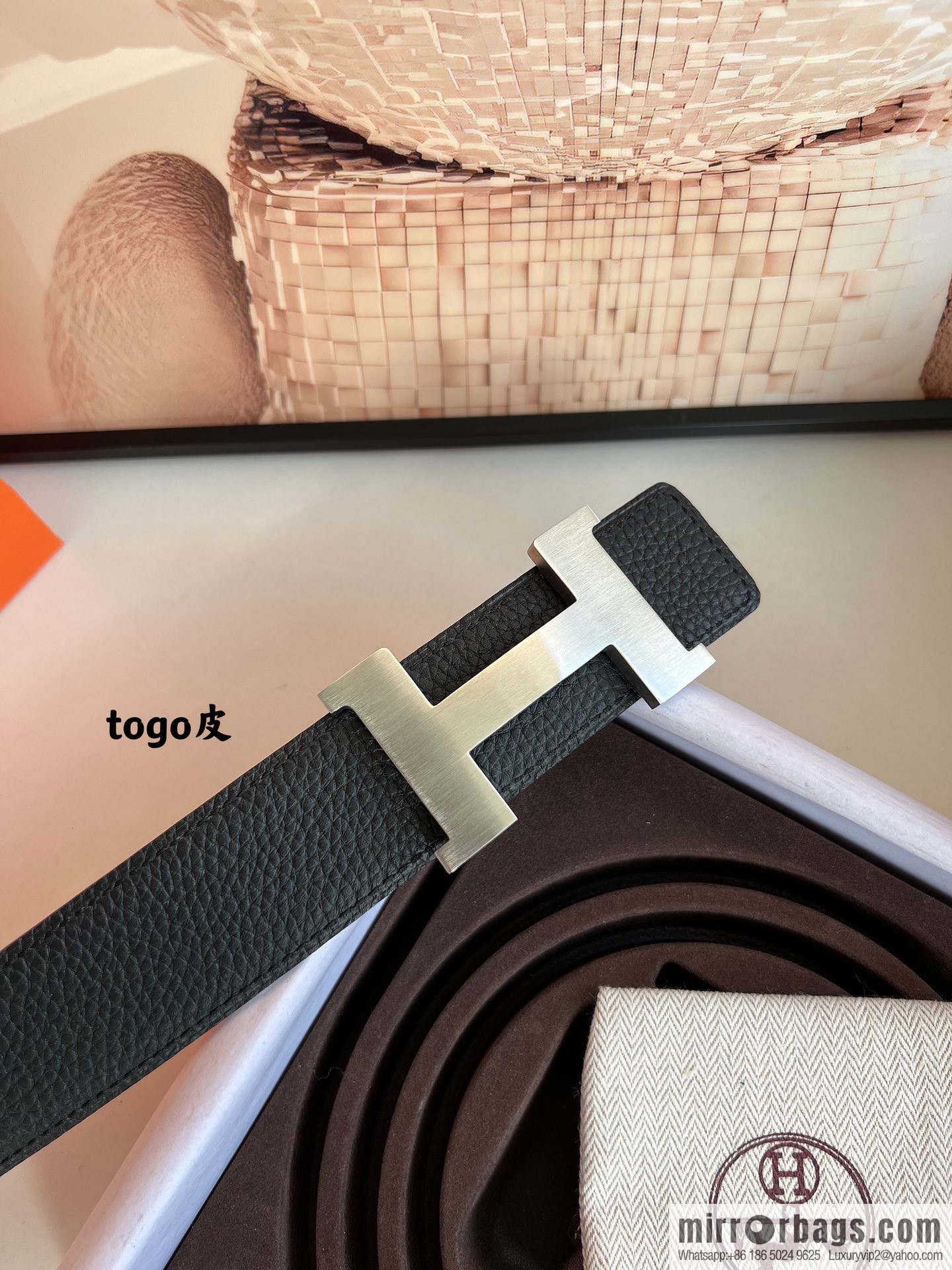 Hermes Hermes, original quality men's business 38mm width belt