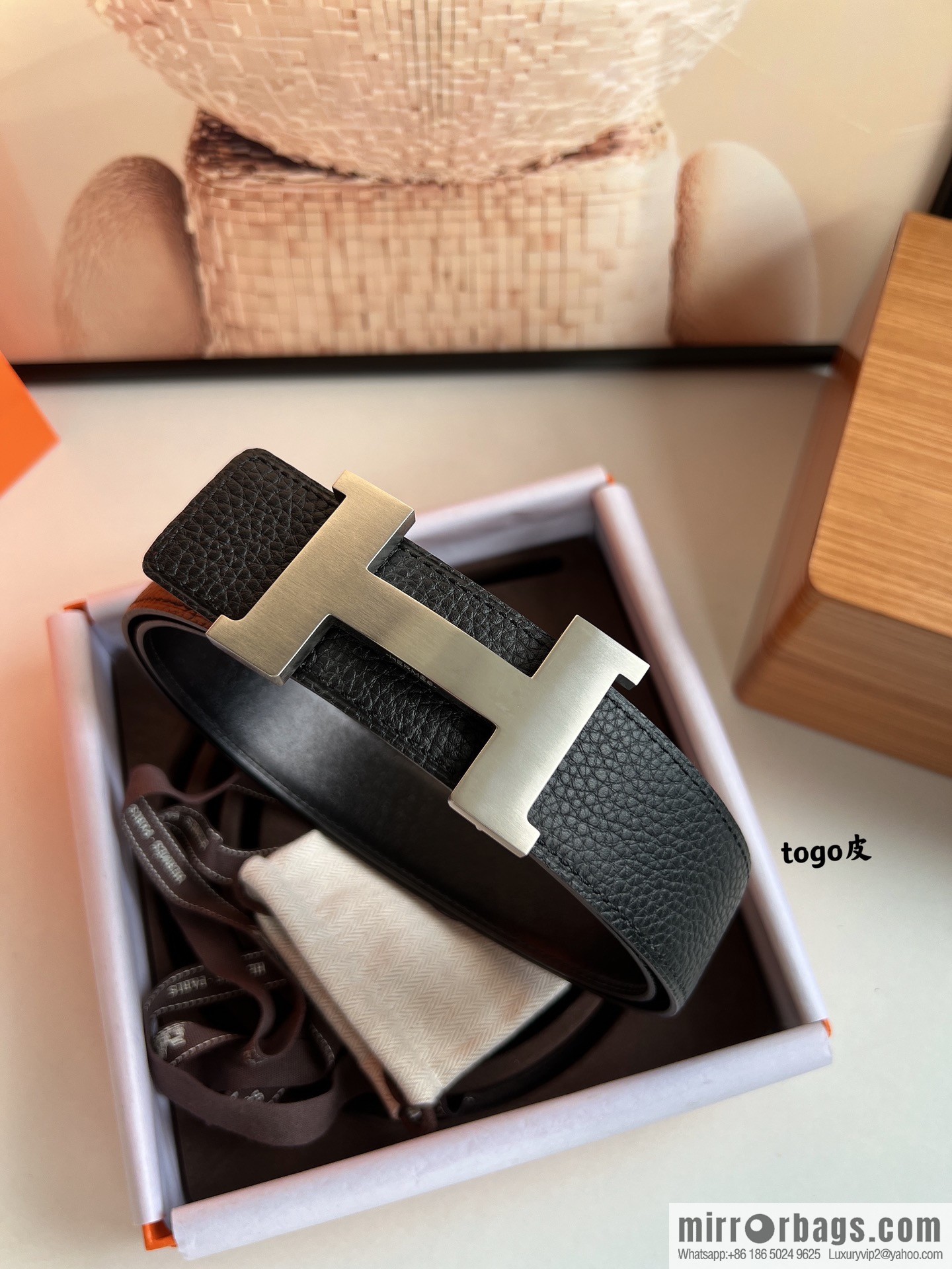 Hermes Hermes, original quality men's business 38mm width belt