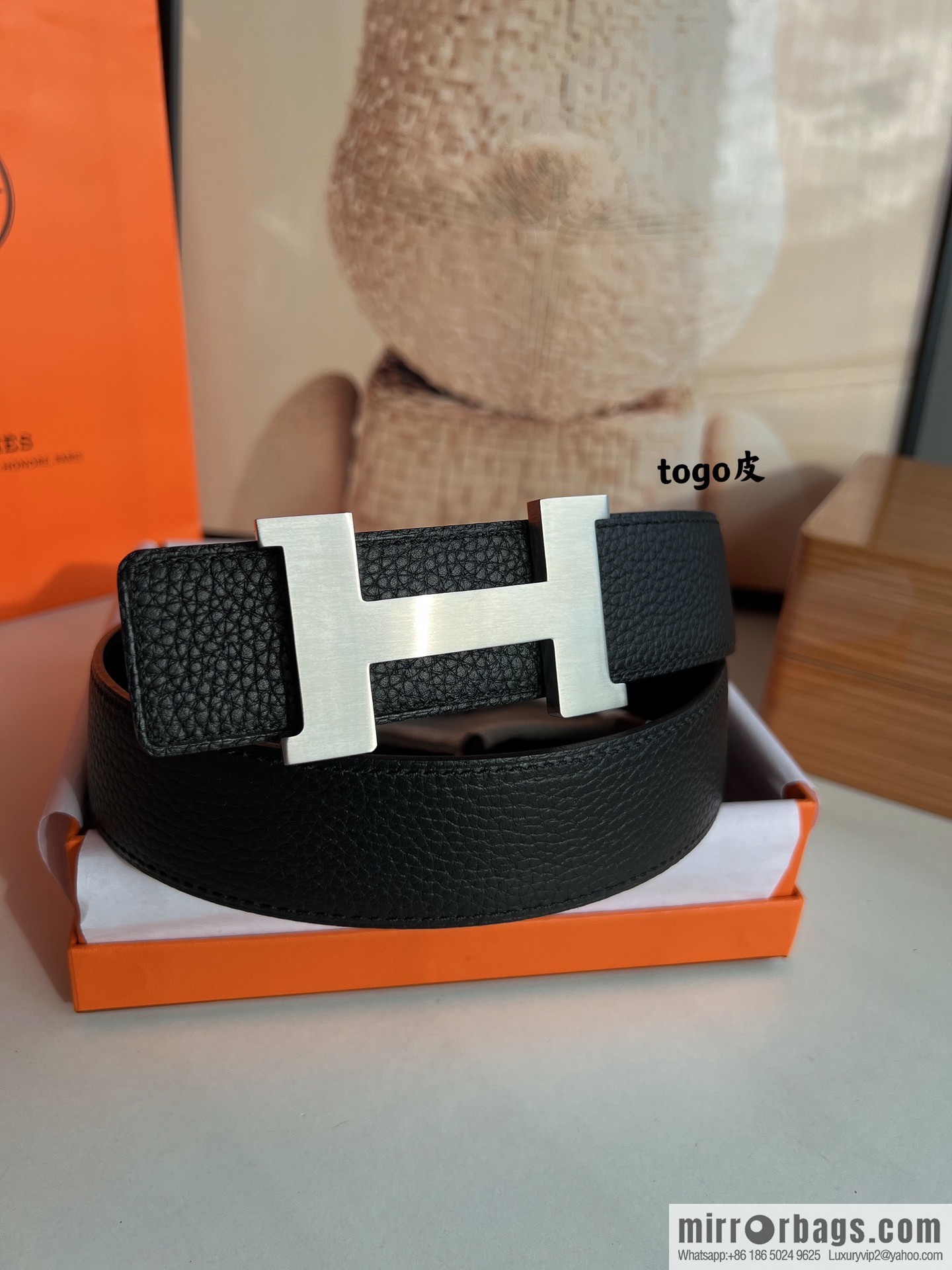 Hermes Hermes, original quality men's business 38mm width belt