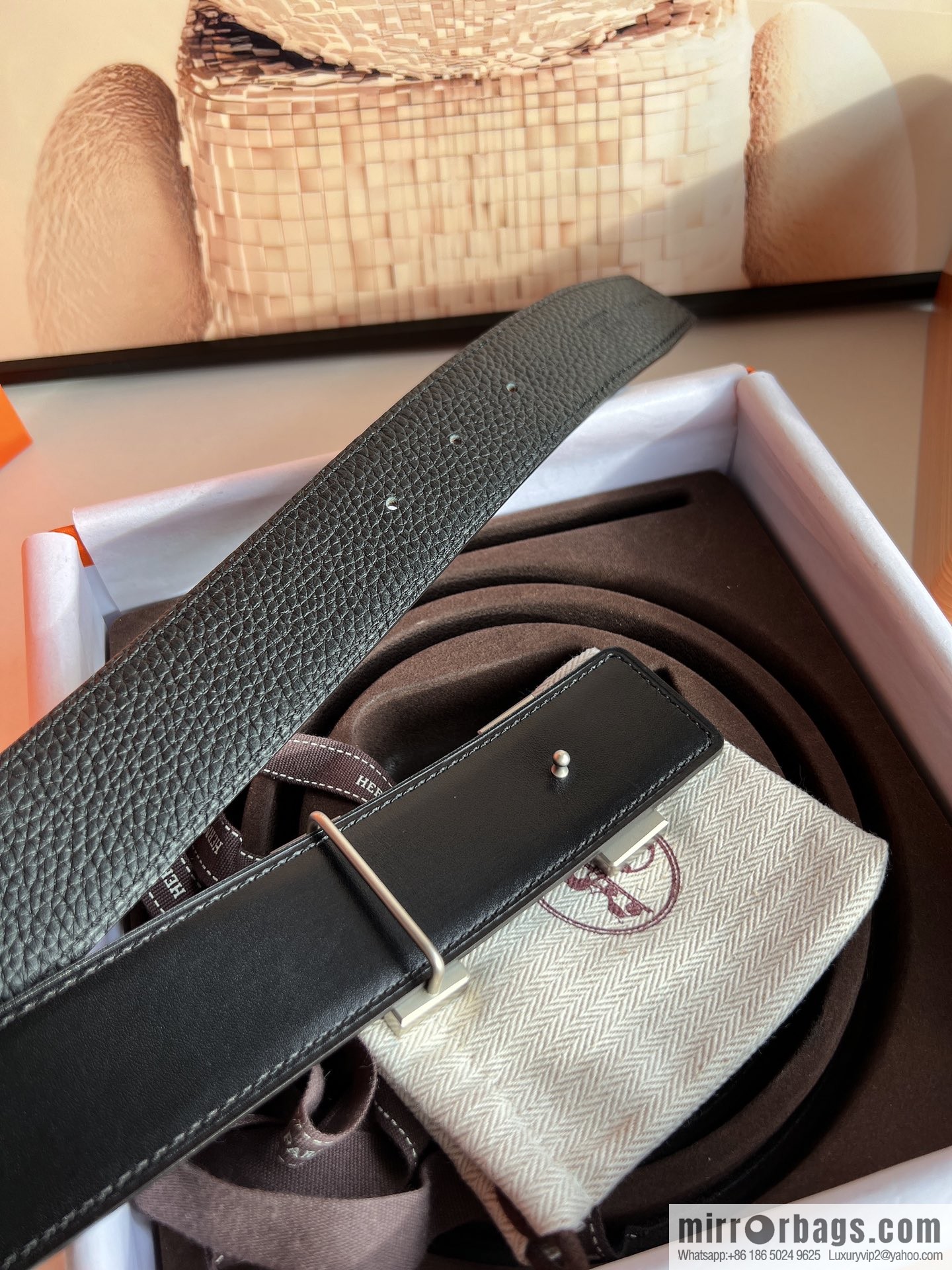 Hermes Hermes, original quality men's business 38mm width belt