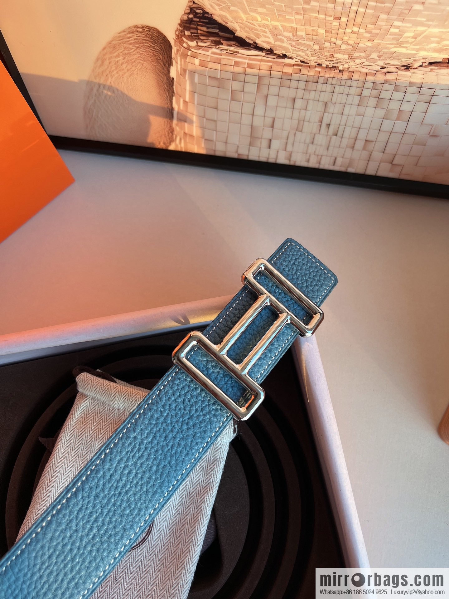 Hermes 2021 Trend Series Element Belt 38cm
