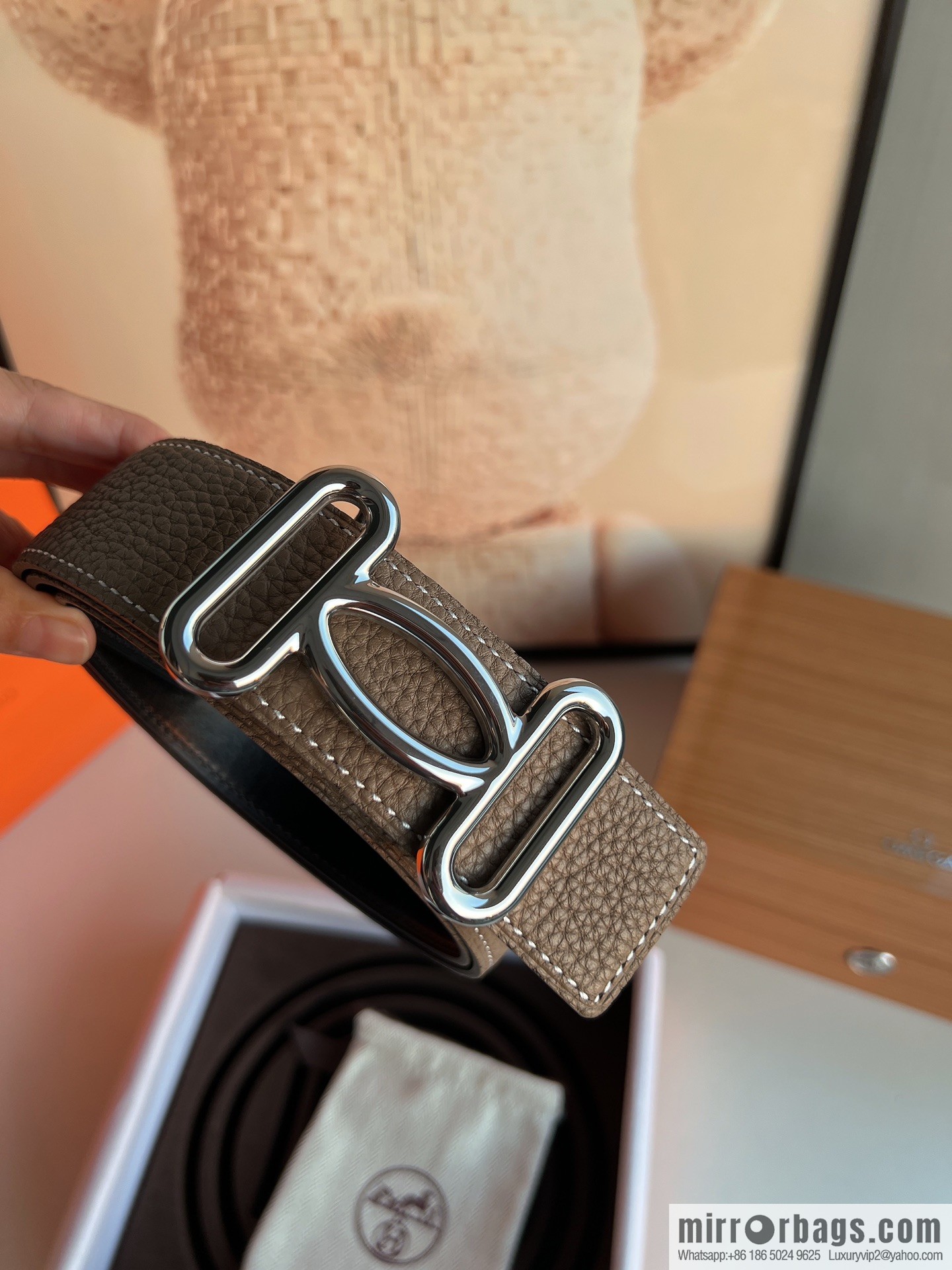 Hermes 2021 Trend Series Element Belt 38cm
