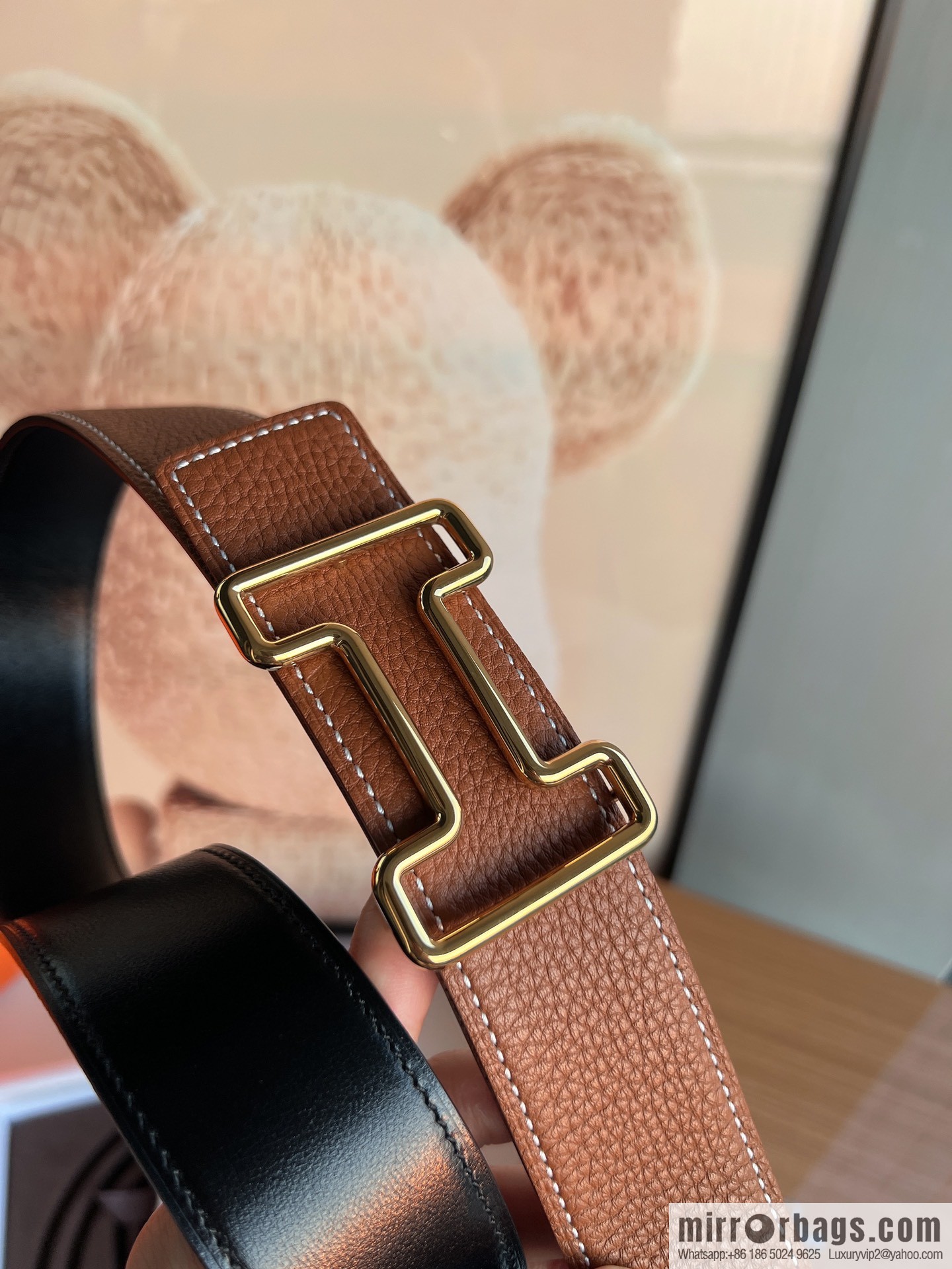 Hermes 2021 Trend Series Element Belt 38cm